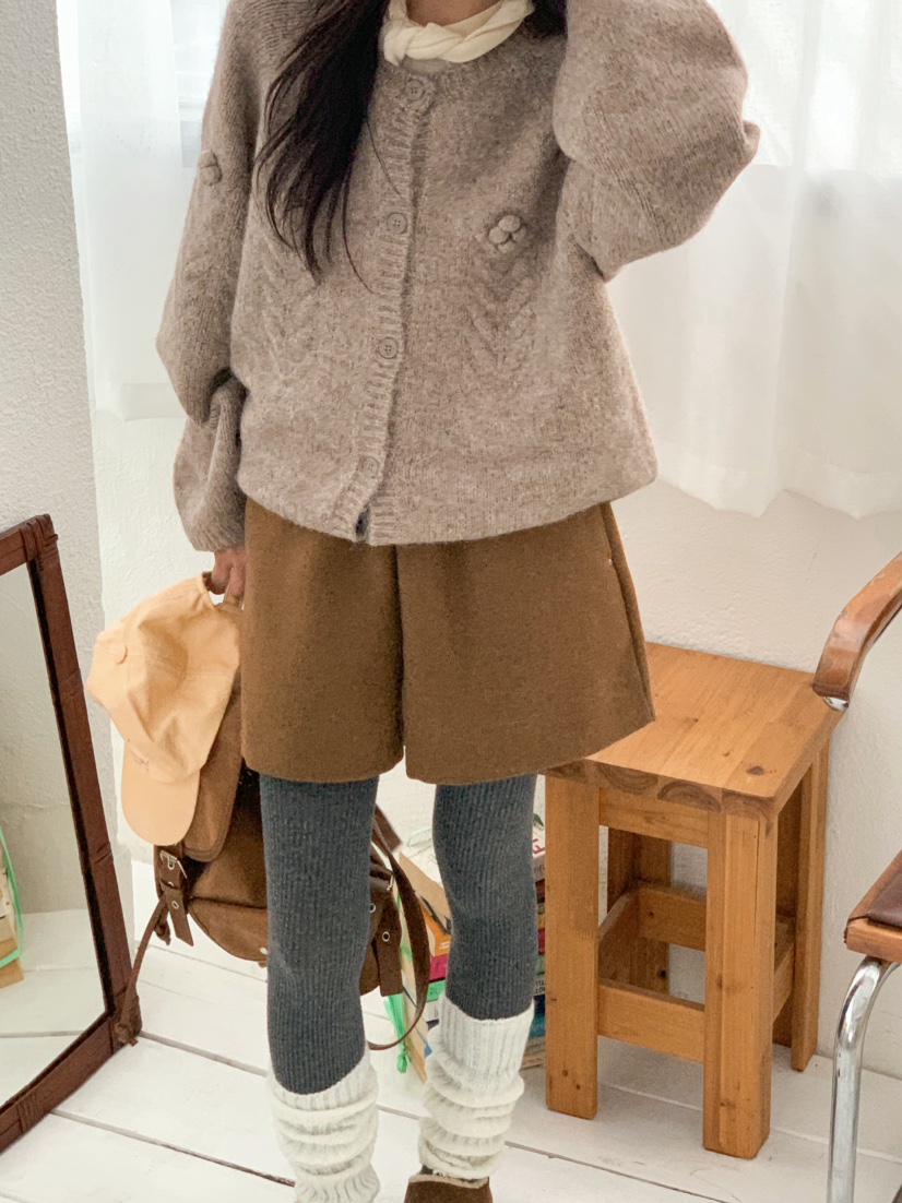 BEFORE SUNRISE東大門㊣代購女士新品推薦熱賣人氣短褲羊毛BEFORE SUNRISE短褲