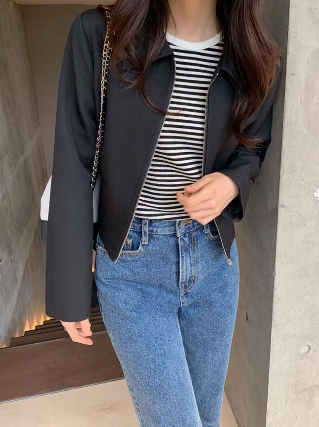 A WEEK韓國直郵㊣女裝新品25秋冬推薦熱賣時尚休閑人氣夾克A WEEK夾克圖色2