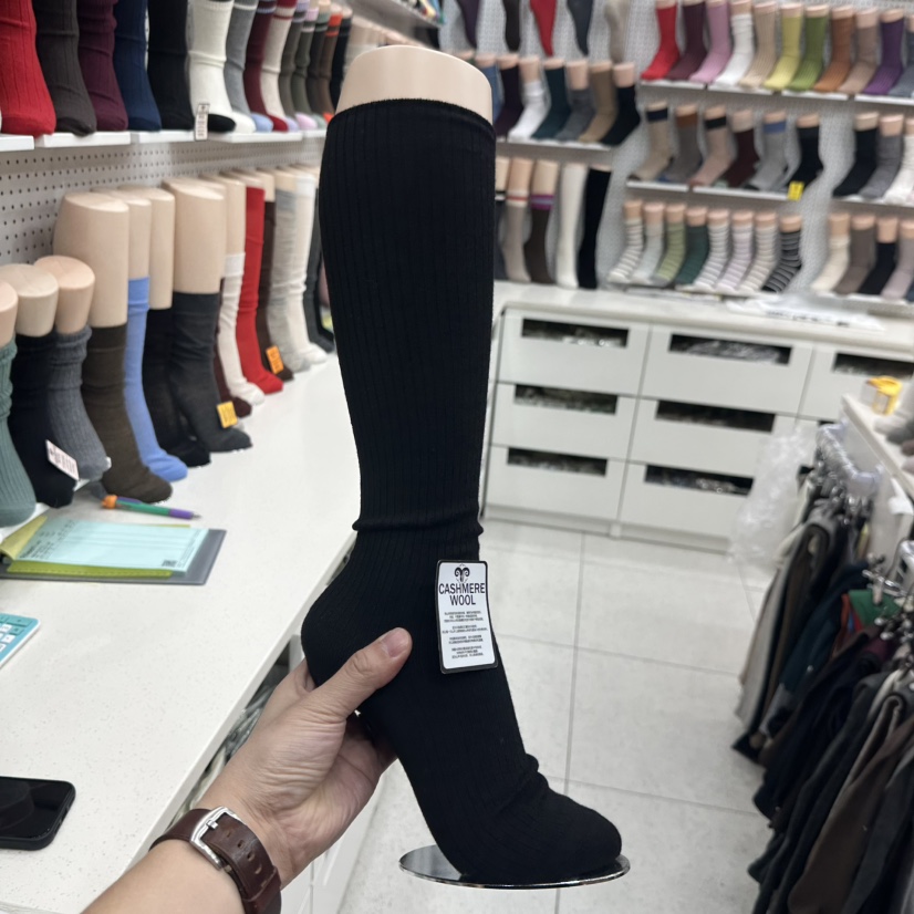 AILEEN韓國直郵㊣女士新款熱賣休閑25秋冬真品推薦時尚襪子LEJUNEV襪子圖色6黑色