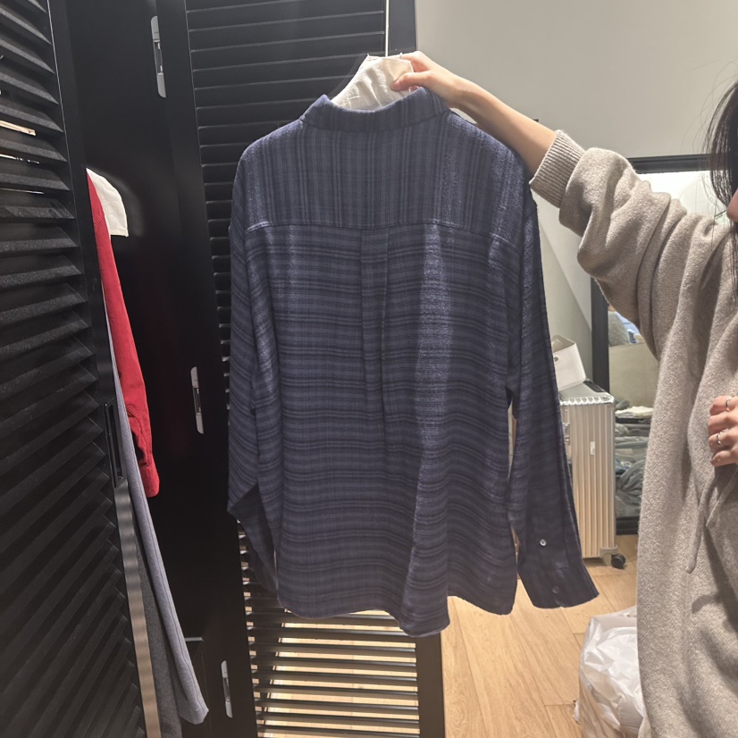 FRENCH DOOR東大門㊣實拍女士新款推薦熱賣襯衫蕾絲衫格紋FRENCH DOOR襯衫/蕾絲衫