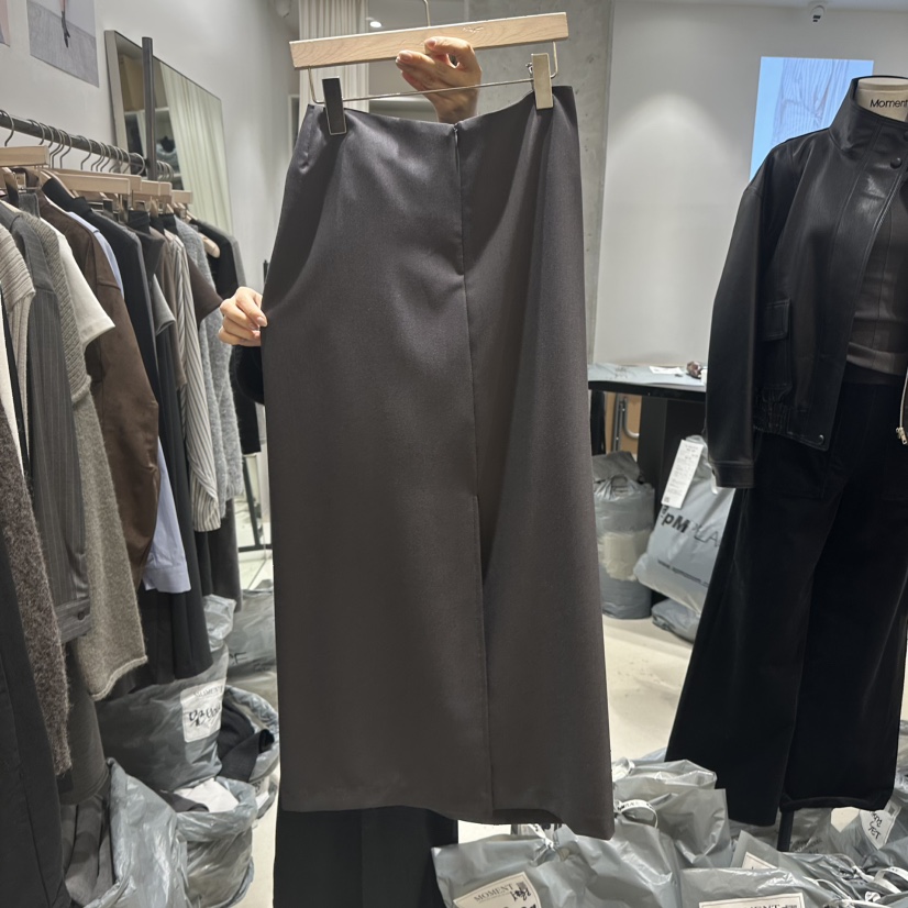 MOMENT韓國代購㊣女裝新款熱賣25秋冬休閑人氣真品推薦長裙MOMENT/RECOVER長裙