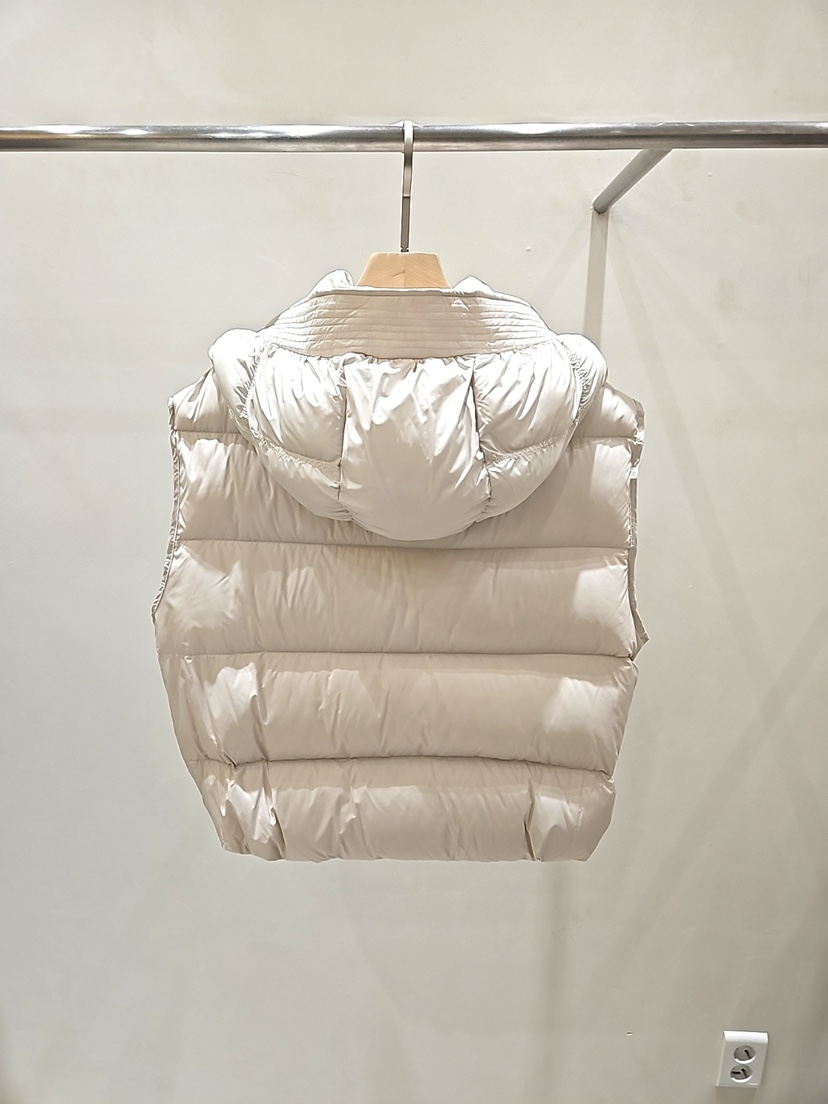 MONTER東大門㊣直郵女裝新款25秋冬真品馬甲可拆卸連帽鵝絨MONTER馬甲