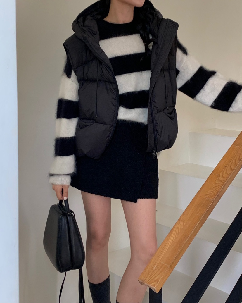 MONTER東大門㊣代購女裝新品時尚休閑25秋冬人氣針織衫羊毛MONTER針織衫