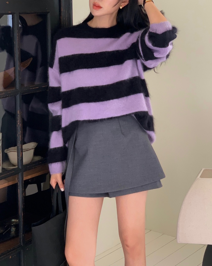 MONTER東大門㊣代購女裝新品時尚休閑25秋冬人氣針織衫羊毛MONTER針織衫