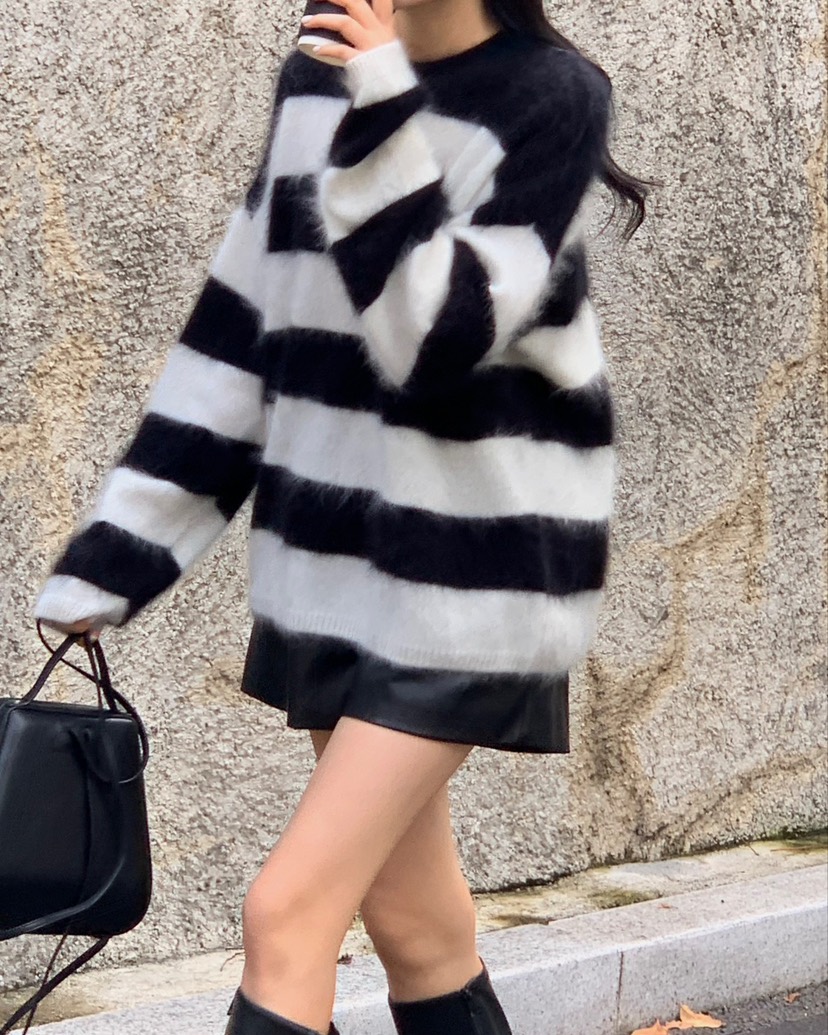 MONTER東大門㊣代購女裝新品時尚休閑25秋冬人氣針織衫羊毛MONTER針織衫