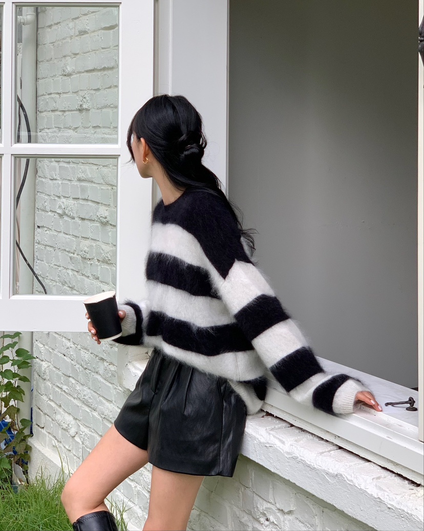 MONTER東大門㊣代購女裝新品時尚休閑25秋冬人氣針織衫羊毛MONTER針織衫