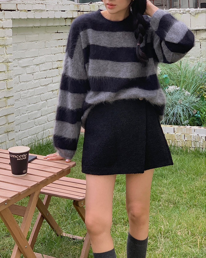 MONTER東大門㊣代購女裝新品時尚休閑25秋冬人氣針織衫羊毛MONTER針織衫