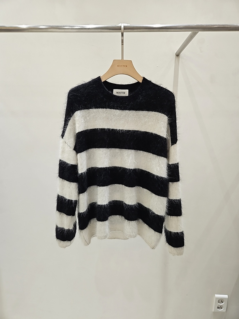 MONTER東大門㊣代購女裝新品時尚休閑25秋冬人氣針織衫羊毛MONTER針織衫圖色1
