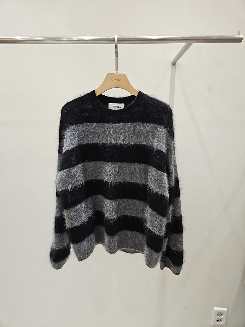 MONTER東大門㊣代購女裝新品時尚休閑25秋冬人氣針織衫羊毛MONTER針織衫圖色3