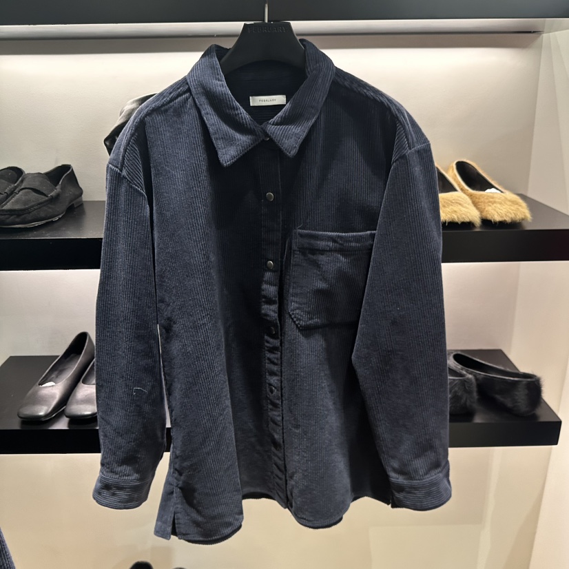 FEBRUARY 11東大門㊣直郵女士新款時尚推薦襯衫蕾絲衫燈心絨FEBRUARY 11襯衫/蕾絲衫圖色2