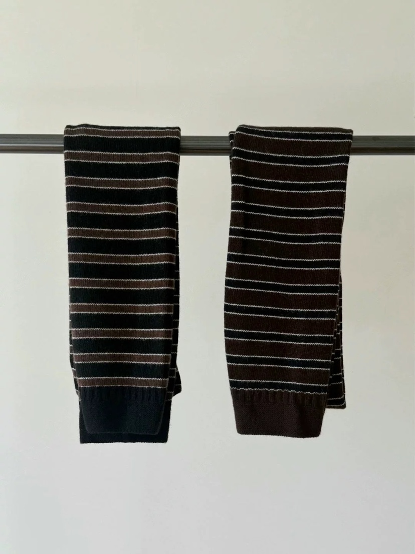 AMY GRACE東大門㊣代購女裝新品25秋冬真品圍巾披肩圍巾條紋AMY GRACE圍巾/披肩