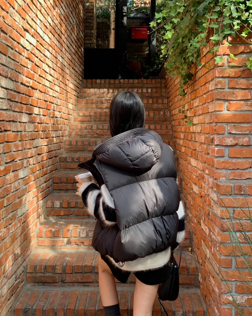 MONTER東大門㊣直郵女士新款真品推薦休閑馬甲不含內搭鵝絨MONTER馬甲