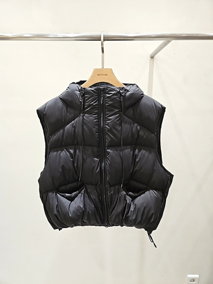 MONTER東大門㊣直郵女士新款真品推薦休閑馬甲不含內搭鵝絨MONTER馬甲圖色3