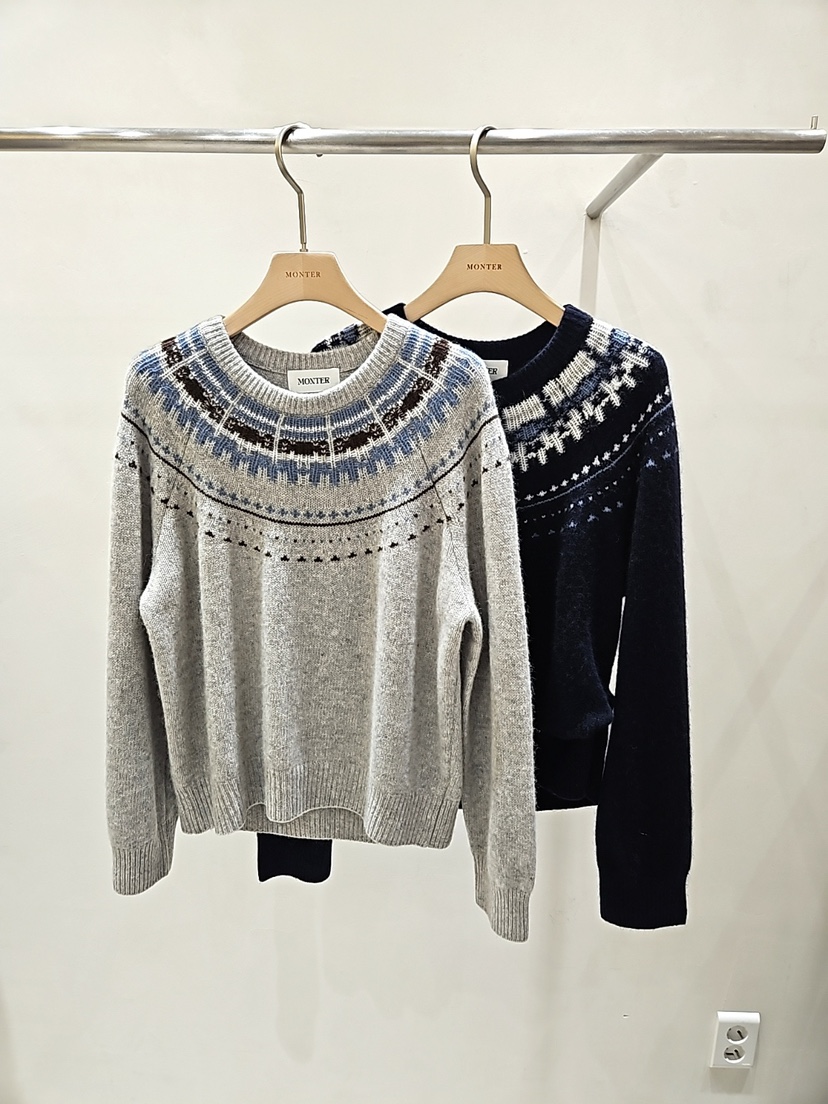 MONTER東大門㊣代購女裝新品休閑推薦時尚職業人氣真品針織衫MONTER針織衫