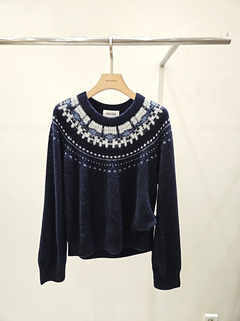 MONTER東大門㊣代購女裝新品休閑推薦時尚職業人氣真品針織衫MONTER針織衫圖色2