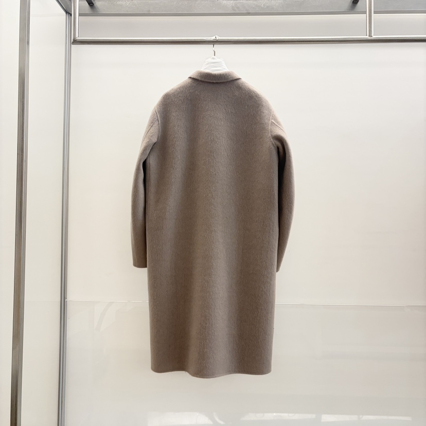 HEHR韓國直郵㊣女裝新品25秋冬真品熱賣中長款大衣手工制作hehr-AUTOMNE中長款大衣