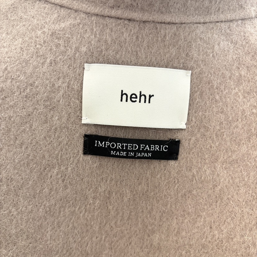 HEHR韓國直郵㊣女裝新品25秋冬真品熱賣中長款大衣手工制作hehr-AUTOMNE中長款大衣