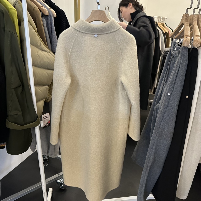 EGG東大門㊣直郵女士新品推薦人氣職業熱賣真品時尚中長款大衣EGG-訂貨周期長中長款大衣