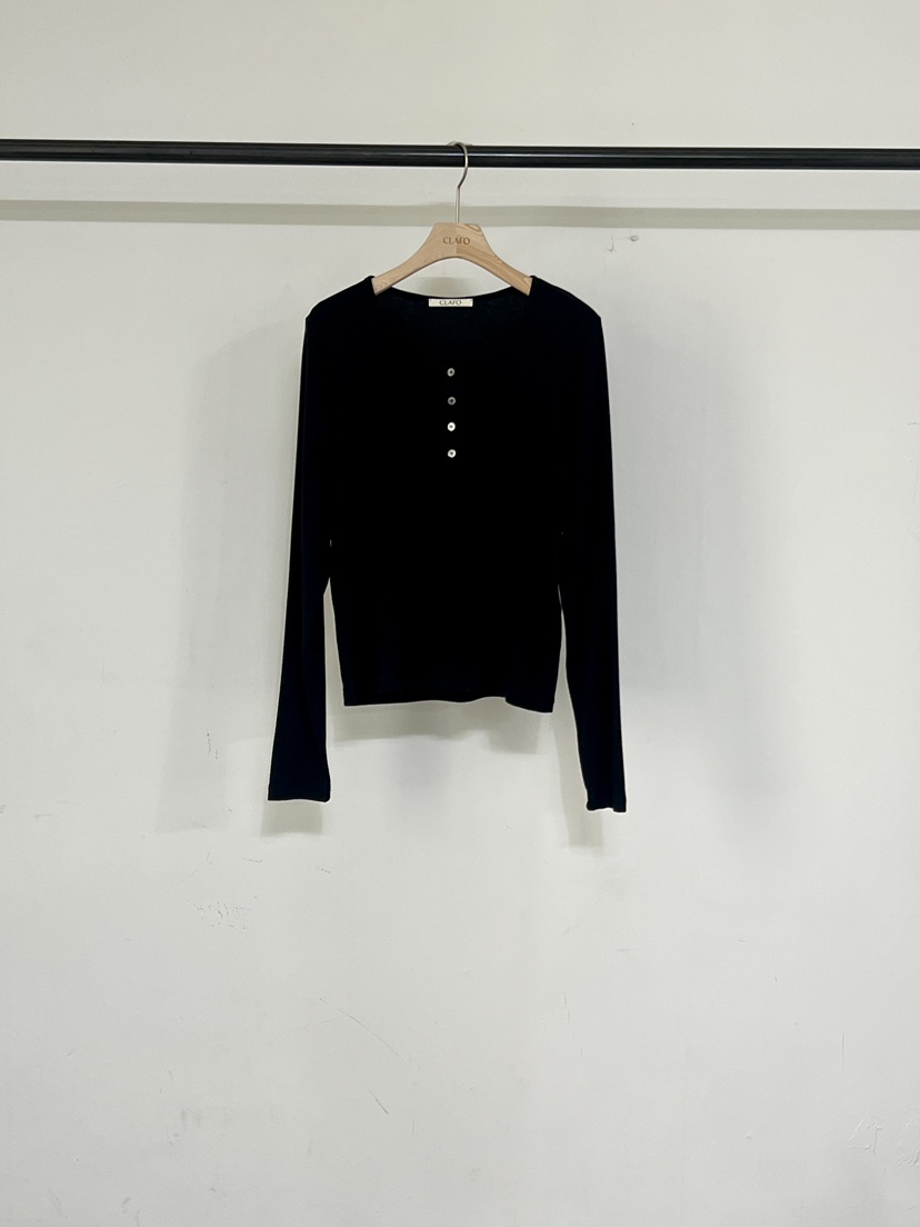 CLAFO韓國代購㊣女裝新款休閑25秋冬時尚推薦人氣真品長袖T恤CLAFO長袖T恤圖色3