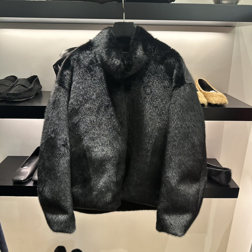 FEBRUARY 11東大門㊣實拍女士新款休閑25秋冬夾克毛皮高領貂皮FEBRUARY 11夾克圖色2