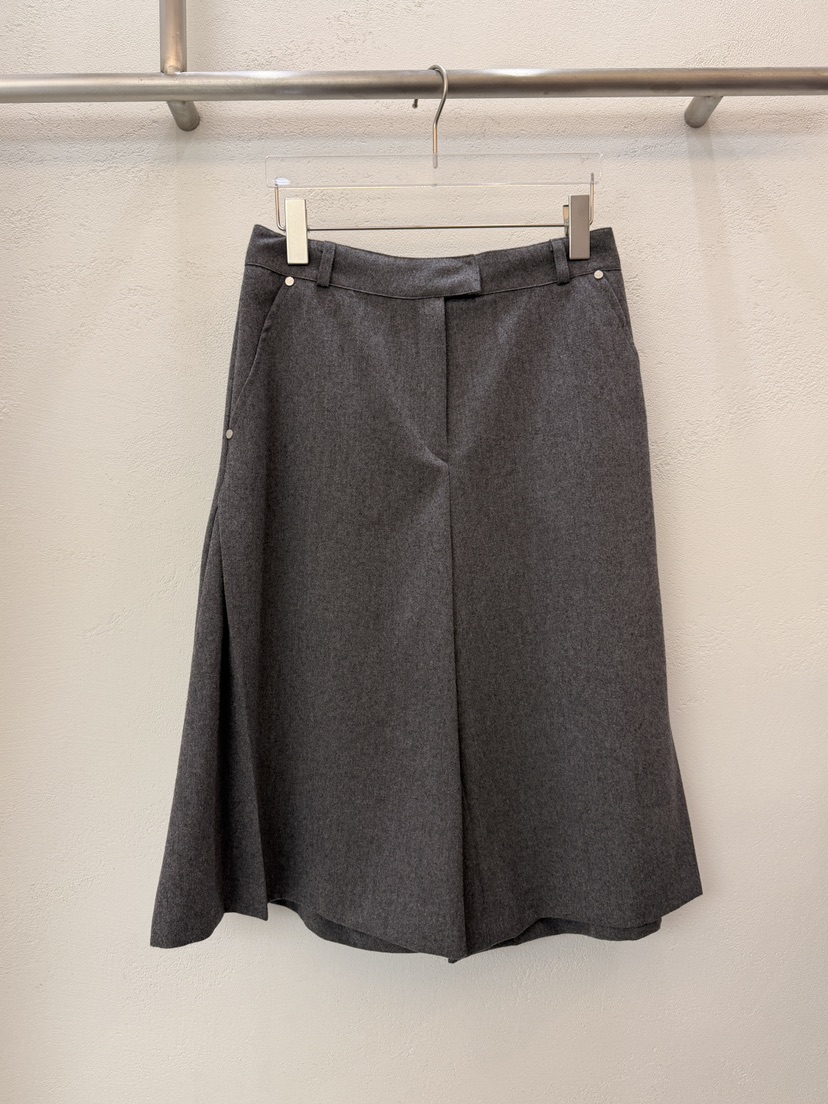 MOST OF ALL U韓國直郵㊣女士新品休閑25秋冬職業短褲羊毛MOST OF ALL U短褲圖色3淺灰色