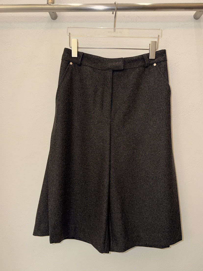 MOST OF ALL U韓國直郵㊣女士新品休閑25秋冬職業短褲羊毛MOST OF ALL U短褲圖色4墨色