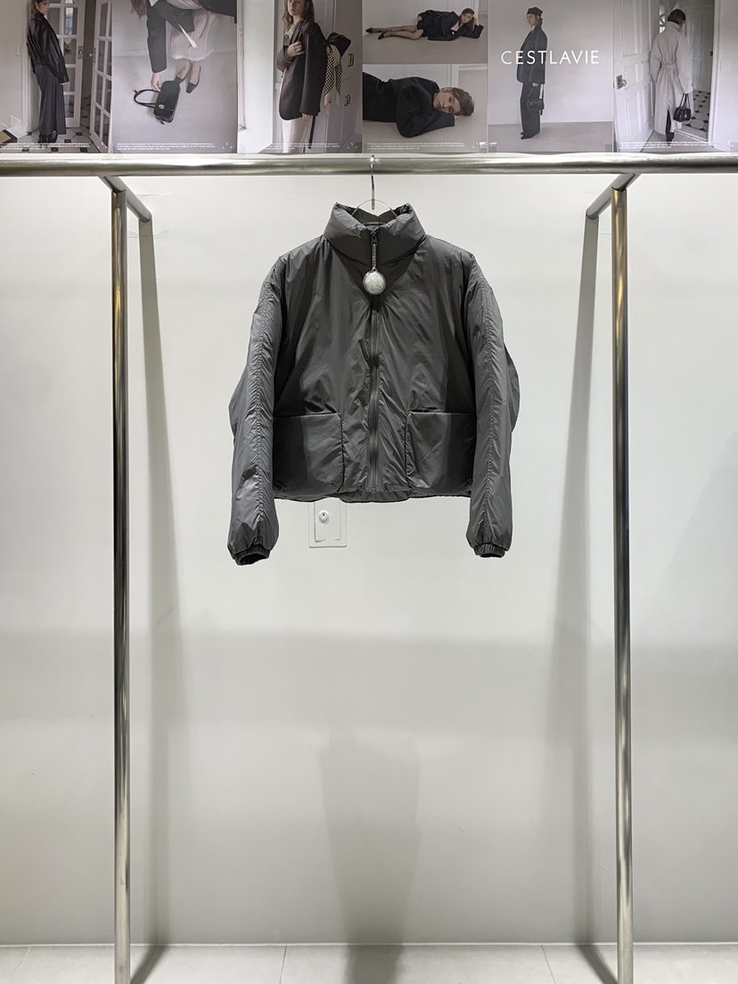 CESTLAVIE東大門㊣直郵女士新款職業人氣25秋冬休閑夾克短款絨CESTLAVIE夾克圖色1