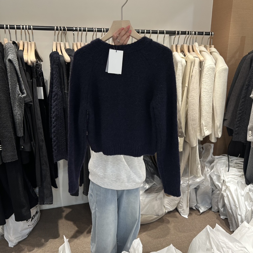 LE BUTTER韓國代購㊣女裝新款休閑人氣推薦熱賣針織衫羊駝LE BUTTER針織衫