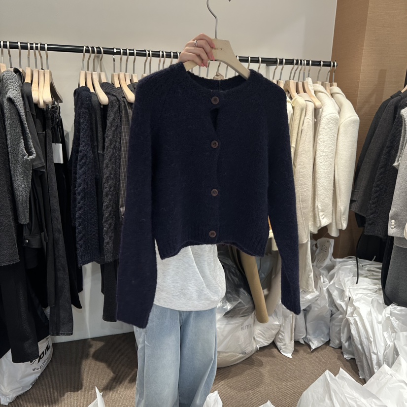 LE BUTTER韓國代購㊣女裝新款休閑人氣推薦熱賣針織衫羊駝LE BUTTER針織衫圖色2