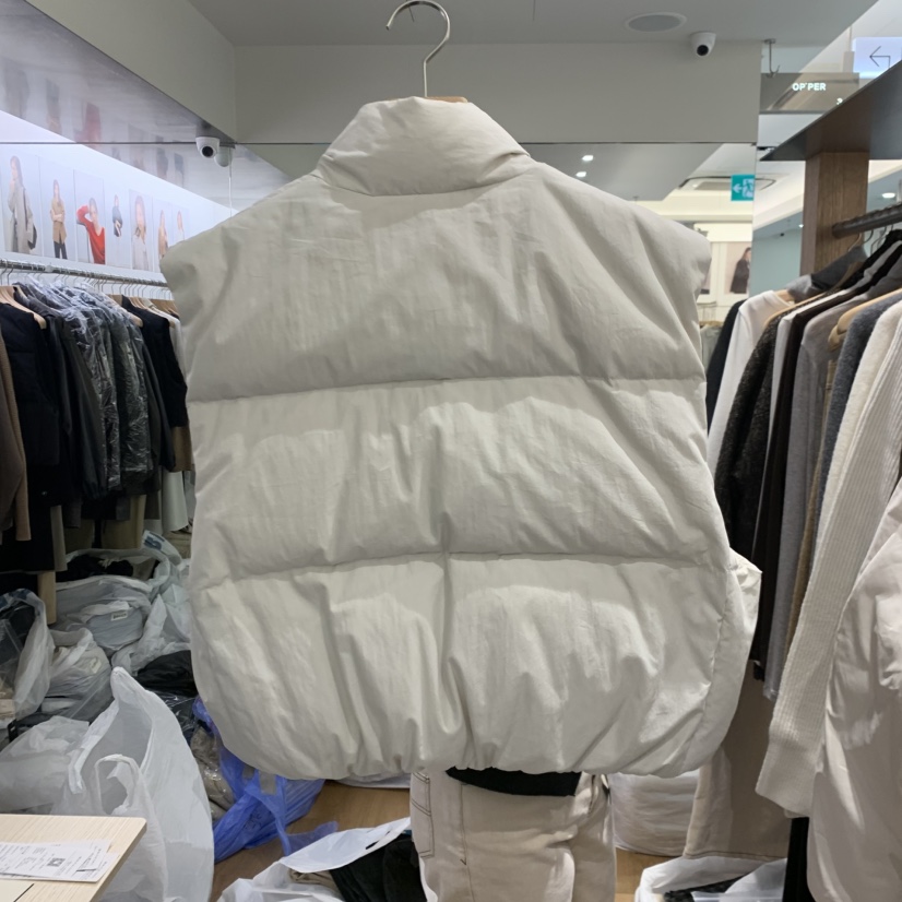 OP PER韓國直郵㊣女裝新品時尚休閑真品職業25秋冬熱賣馬甲絨OPPER-simplebeige馬甲