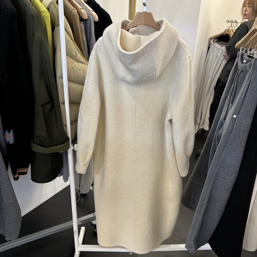 EGG韓國直郵㊣女士新品25秋冬休閑熱賣人氣時尚職業中長款大衣EGG-訂貨周期長中長款大衣