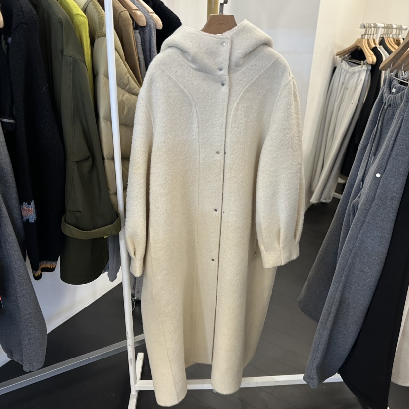 EGG韓國直郵㊣女士新品25秋冬休閑熱賣人氣時尚職業中長款大衣EGG-訂貨周期長中長款大衣圖色1