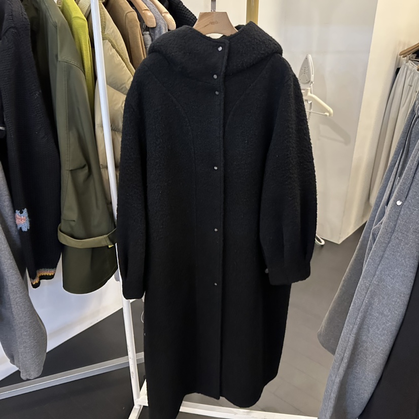 EGG韓國直郵㊣女士新品25秋冬休閑熱賣人氣時尚職業中長款大衣EGG-訂貨周期長中長款大衣圖色2