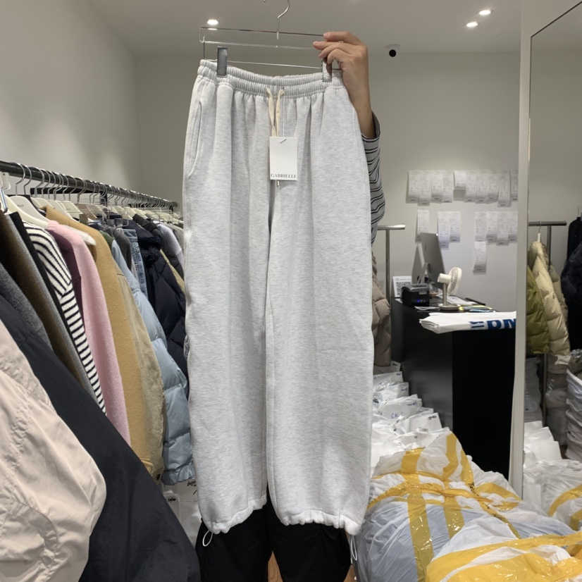 GABRIELLE韓國代購㊣女士新品人氣推薦熱賣職業25秋冬休閑褲加絨GABRIELLE休閑褲圖色2