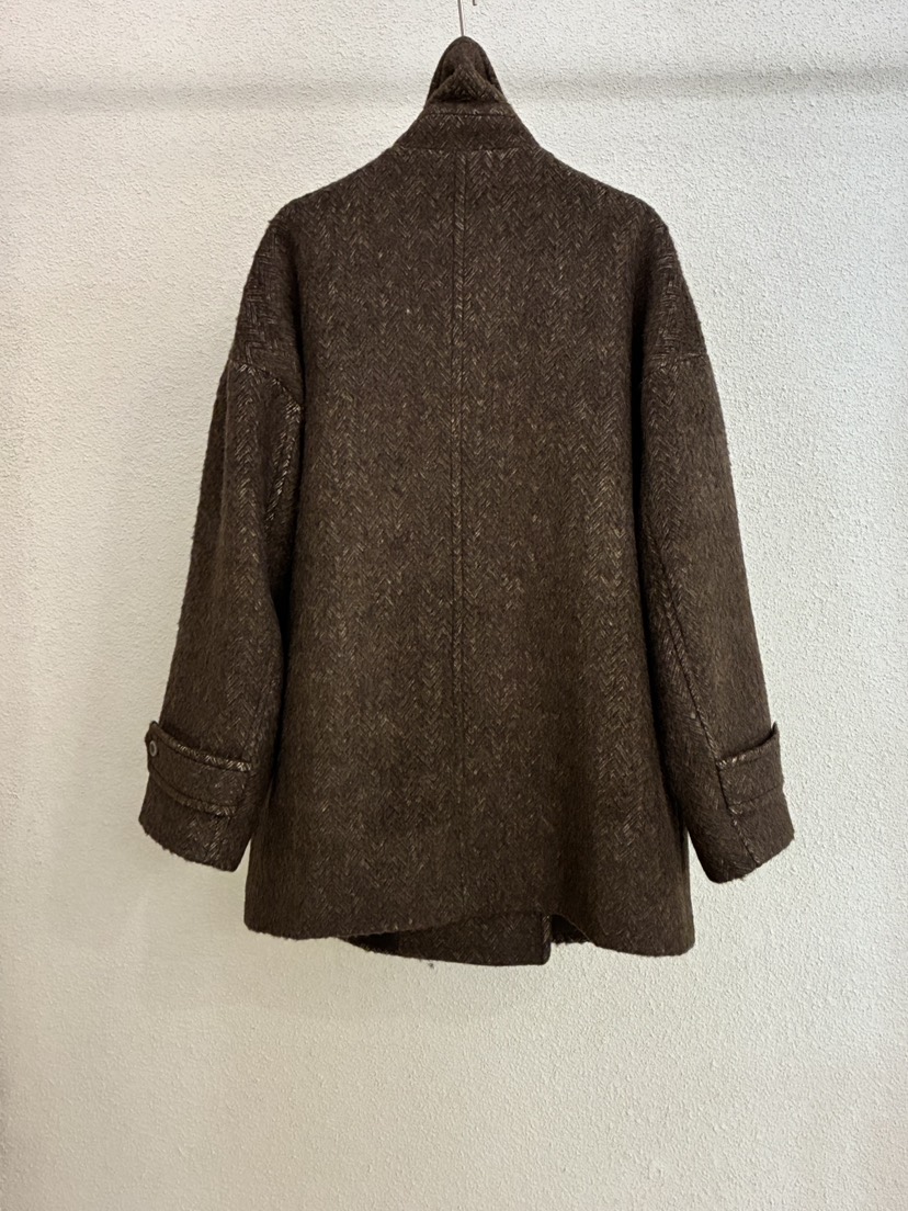 MWE東大門㊣代購女士新款休閑熱賣真品時尚25秋冬人氣短款大衣MWE短款大衣