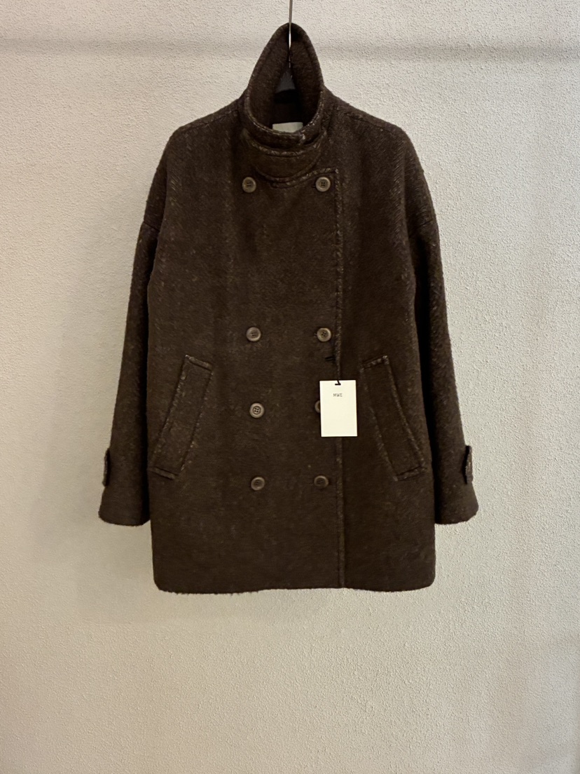 MWE東大門㊣代購女士新款休閑熱賣真品時尚25秋冬人氣短款大衣MWE短款大衣圖色1