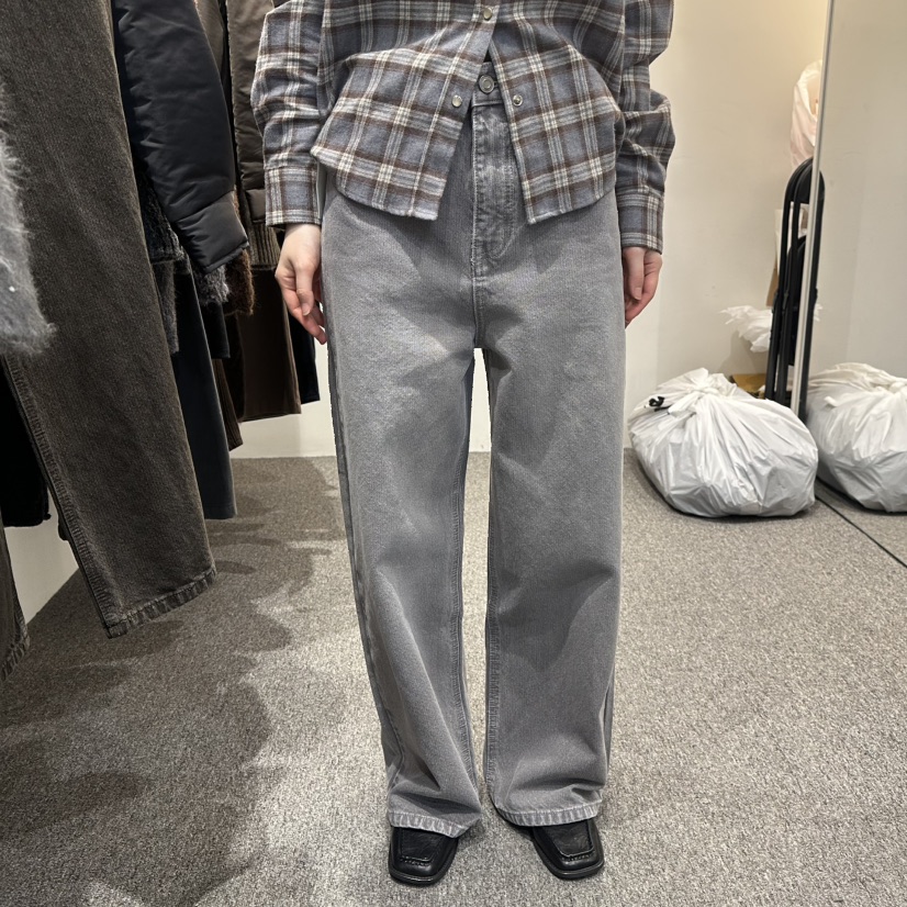 ALTER韓國直郵㊣女裝新品人氣職業休閑時尚25秋冬真品牛仔褲Alter牛仔褲圖色1