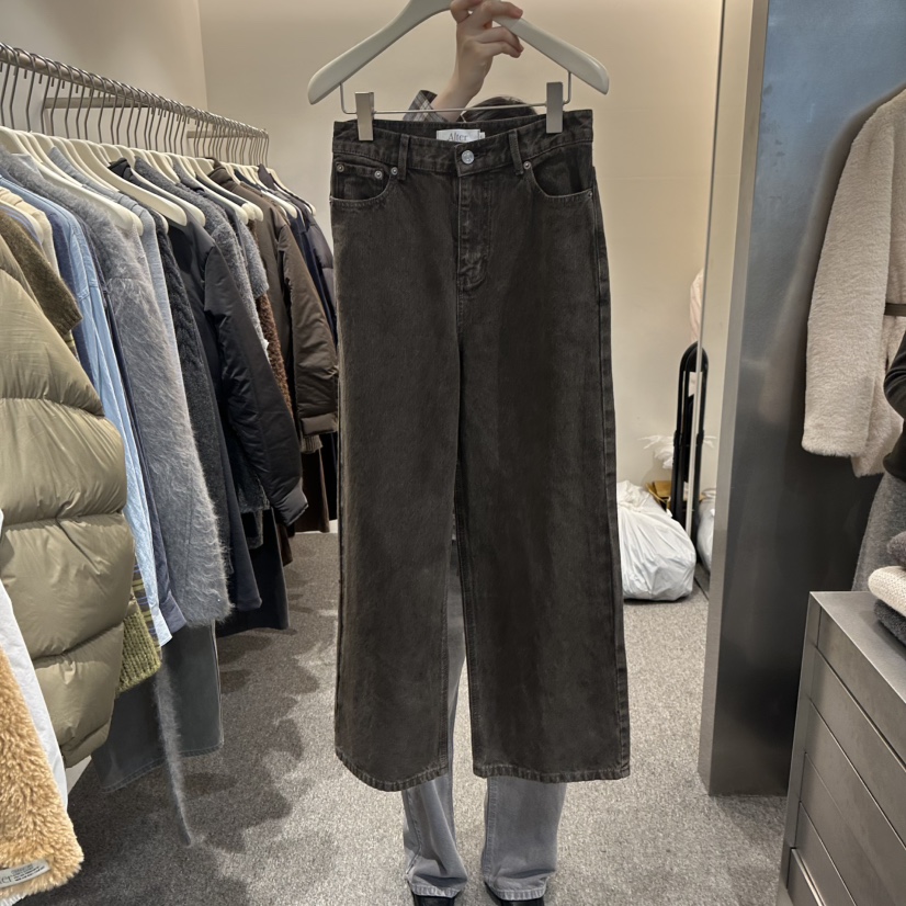 ALTER韓國直郵㊣女裝新品人氣職業休閑時尚25秋冬真品牛仔褲Alter牛仔褲圖色2