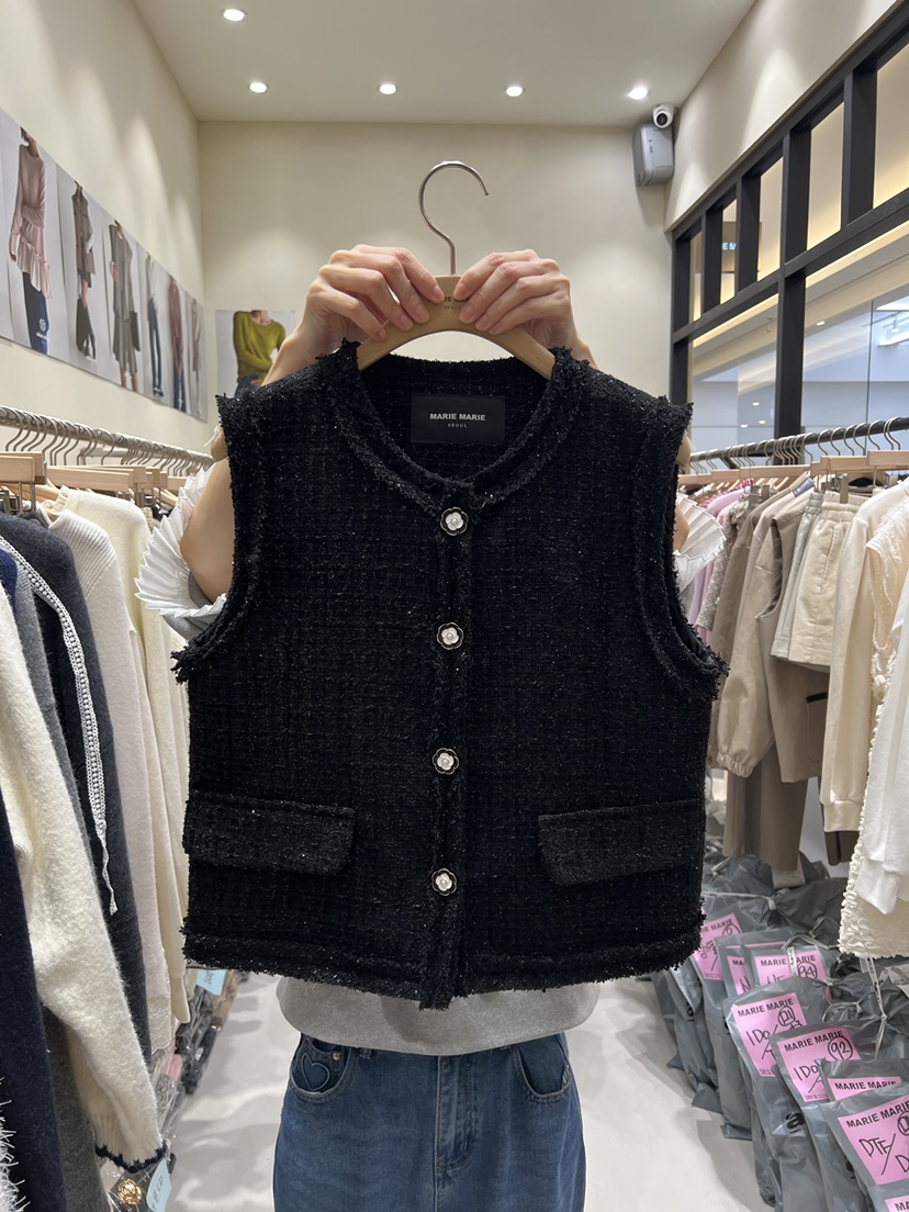 MARIE MARIE東大門㊣直郵女裝新款職業25秋冬人氣時尚馬甲MARIE MARIE馬甲圖色2