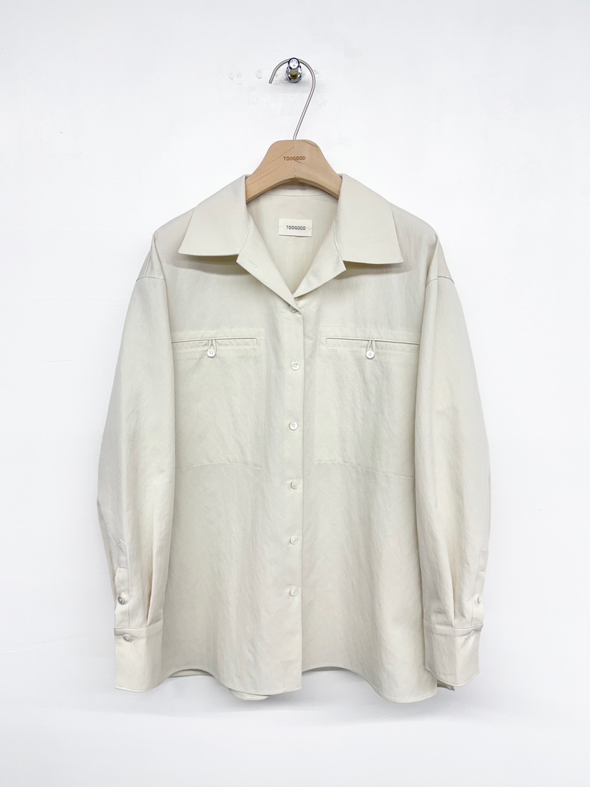 TOOGOOD東大門㊣直郵女士新款真品休閑時尚職業襯衫蕾絲衫口袋TOOGOOD襯衫/蕾絲衫