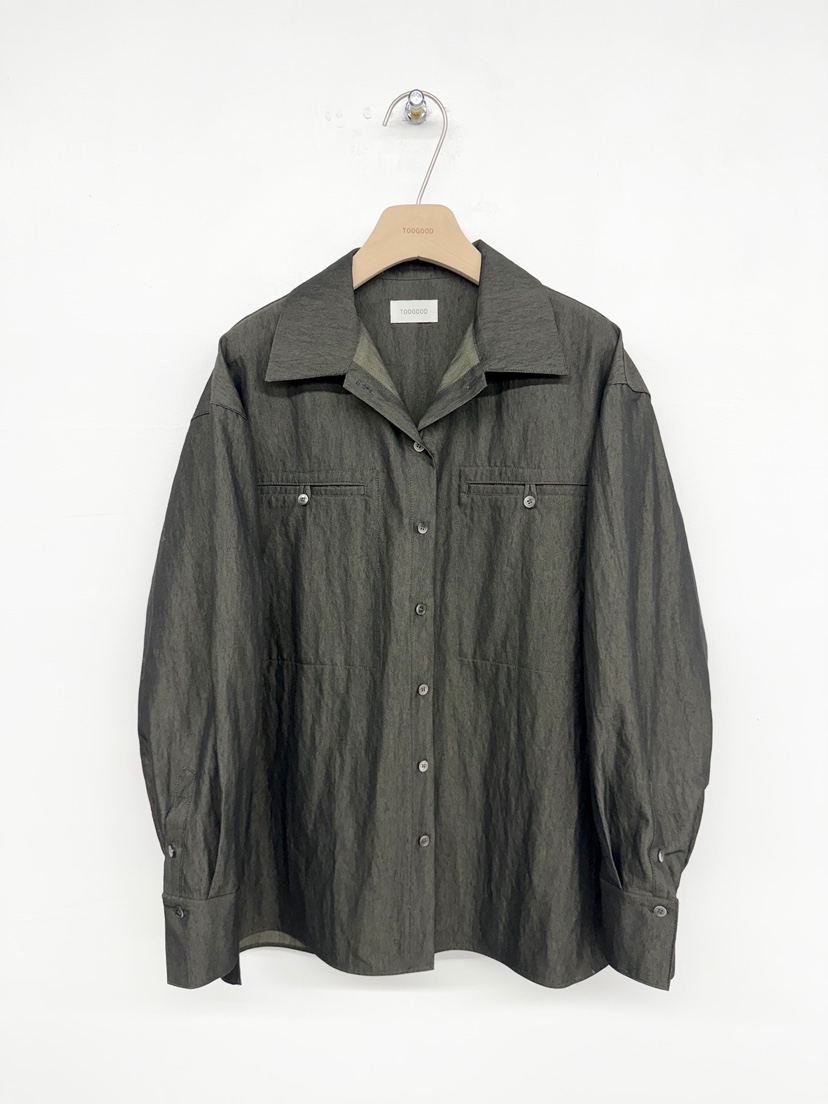 TOOGOOD東大門㊣直郵女士新款真品休閑時尚職業襯衫蕾絲衫口袋TOOGOOD襯衫/蕾絲衫圖色2