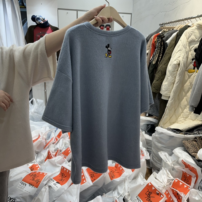 DE LINE東大門㊣直郵女士新品休閑人氣真品推薦職業25秋冬T恤DE LINET恤