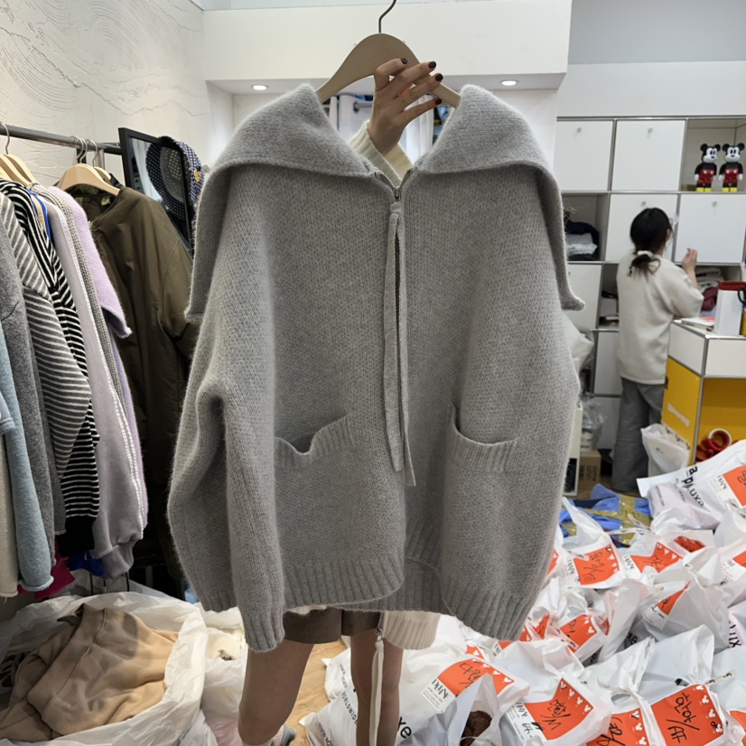 DE LINE東大門㊣實拍女士新款時尚人氣真品推薦針織衫安哥拉DE LINE針織衫圖色3