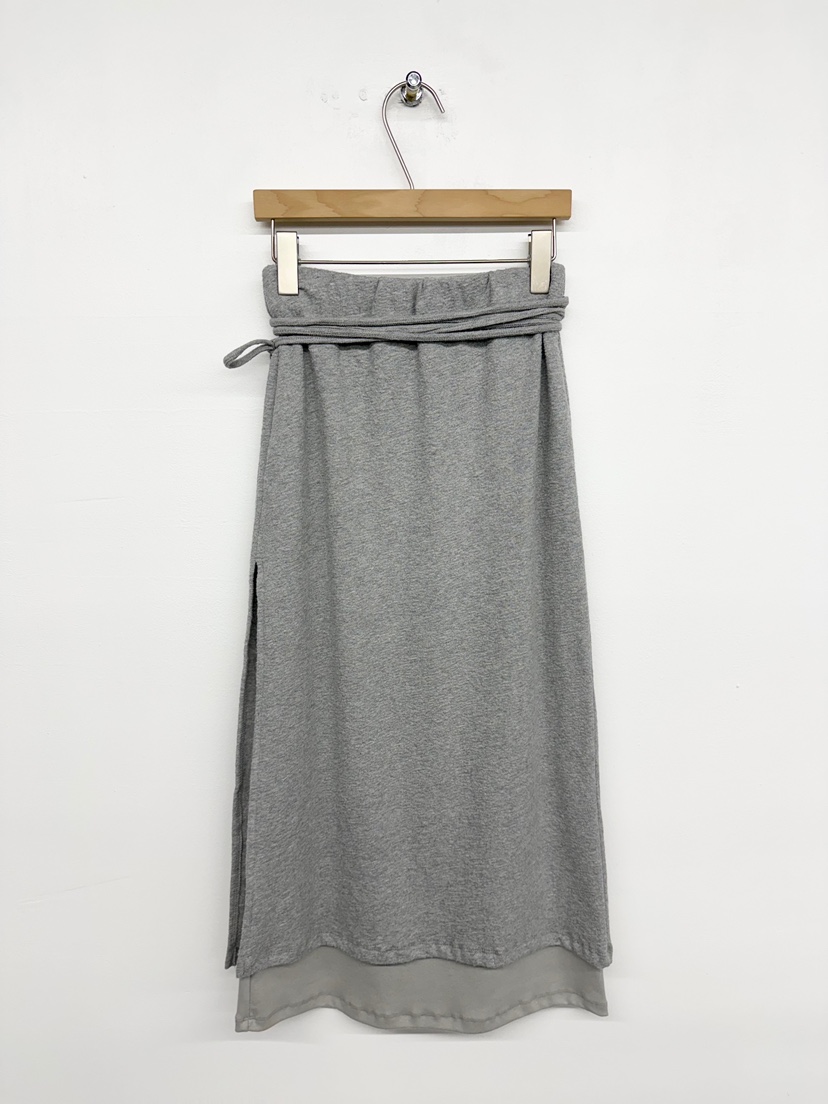 TOOGOOD韓國直郵㊣女裝新款熱賣休閑25秋冬人氣長裙含腰繩開衩TOOGOOD長裙