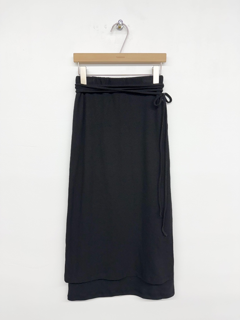 TOOGOOD韓國直郵㊣女裝新款熱賣休閑25秋冬人氣長裙含腰繩開衩TOOGOOD長裙圖色3