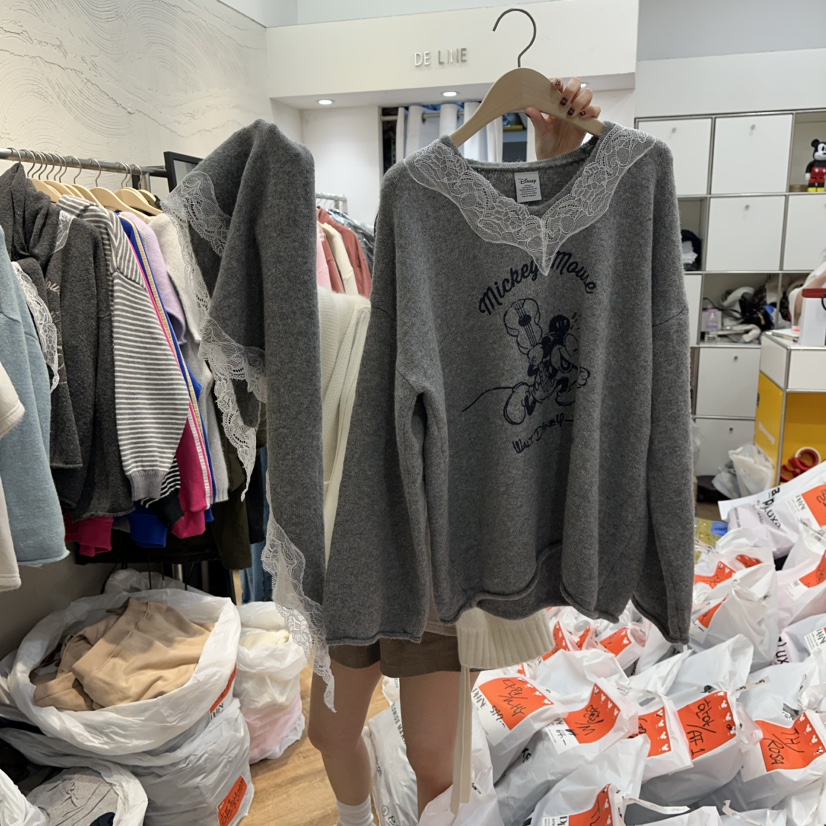 DE LINE東大門㊣代購女士新品真品時尚職業熱賣毛衣含圍巾DE LINE毛衣