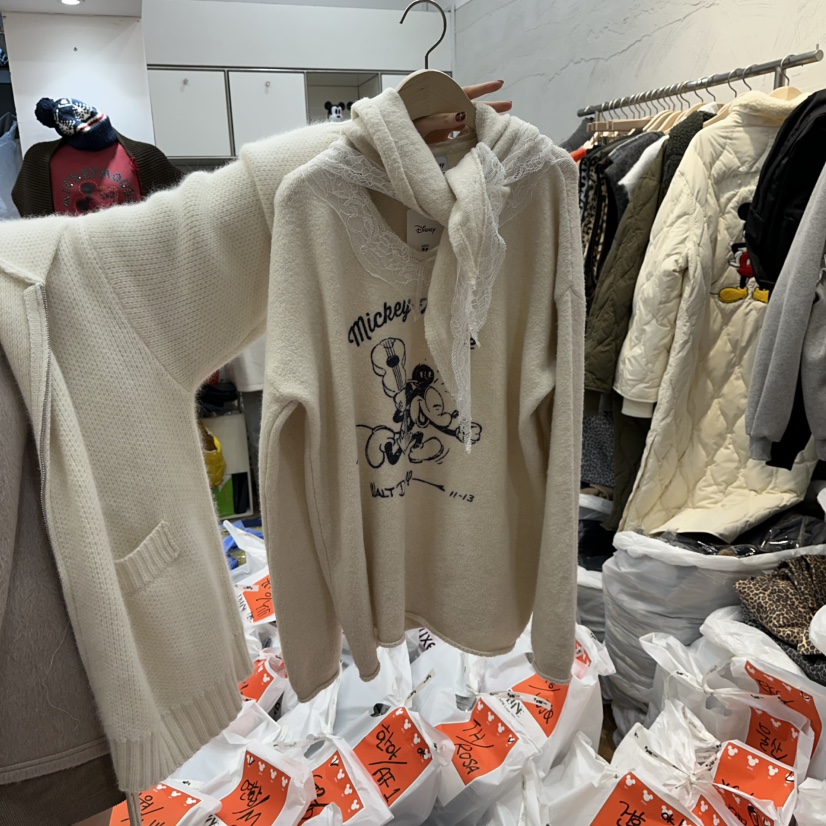 DE LINE東大門㊣代購女士新品真品時尚職業熱賣毛衣含圍巾DE LINE毛衣