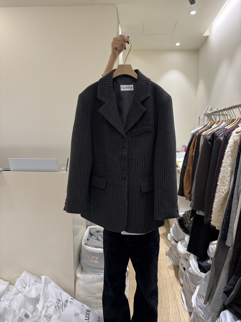 FLOWER-L韓國代購㊣女裝新品真品休閑職業熱賣25秋冬人氣夾克FLOWER-L夾克