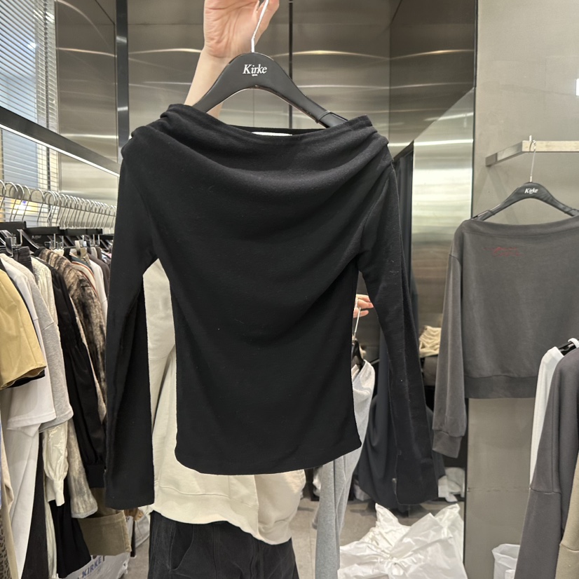 KIRKE東大門㊣代購女士新款真品推薦職業25秋冬時尚長袖T恤KIRKE長袖T恤圖色3