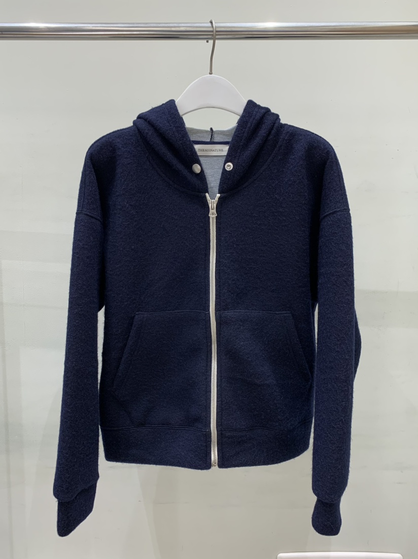 THE SIGNATURE東大門㊣代購女裝新款人氣夾克連帽衫羊毛拉鏈THE SIGNATURE夾克圖色2